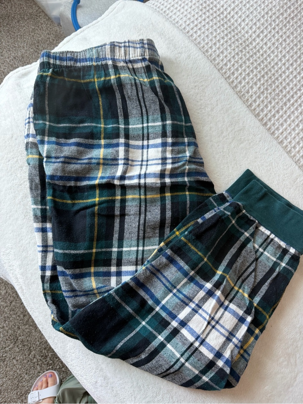 Old Navy Green Plaid Flannel Pajama Pants